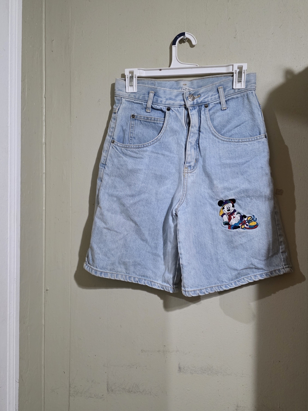 Mickey Unlimitef Vintage 90s D8snwy Denim Short Size S